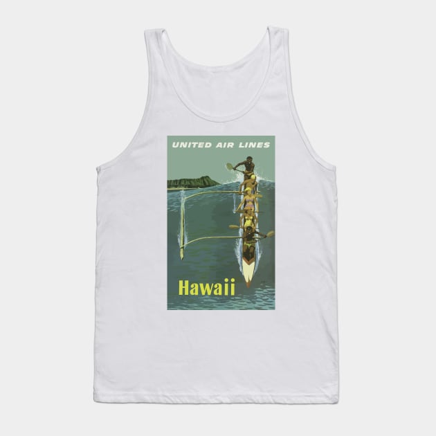 Vintage Travel - Hawaii Tank Top by Culturio